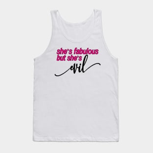 She’s Fabulous but She’s Evil Regina George Teen Mean Girls Sticker Tank Top